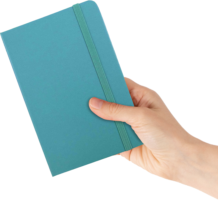 Caribbean Blue Large 5 7/8 x 8 1/2 Notebooks (70 Dotted Pages)