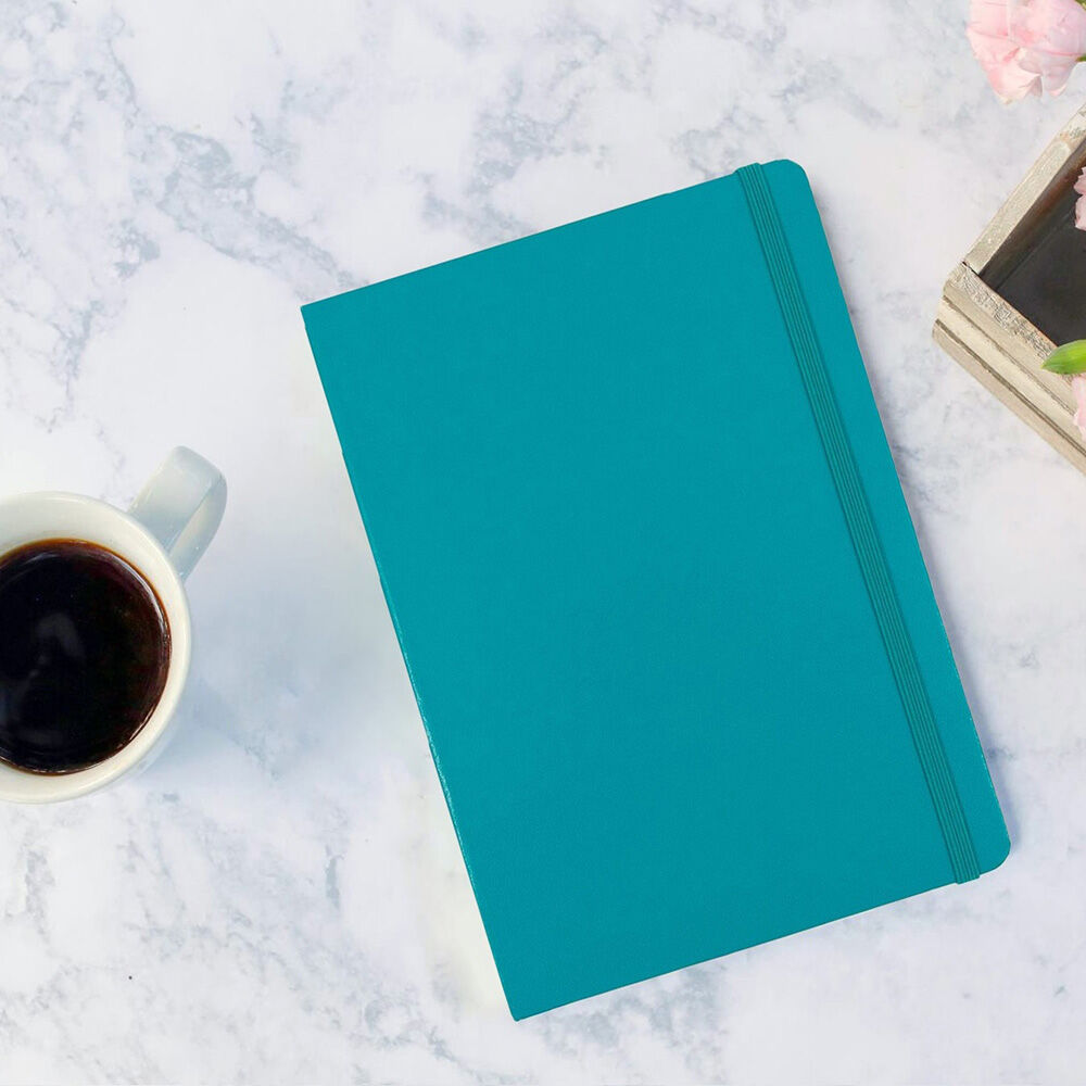 Caribbean Blue Large 5 7/8 x 8 1/2 Notebooks (70 Dotted Pages)