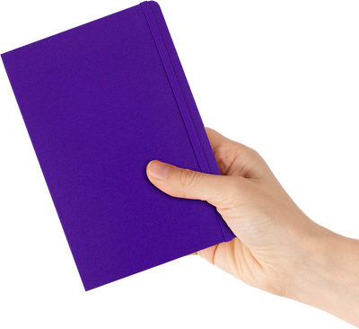 Plum Purple Large 5 7/8 x 8 1/2 Notebooks (70 Dotted Pages)