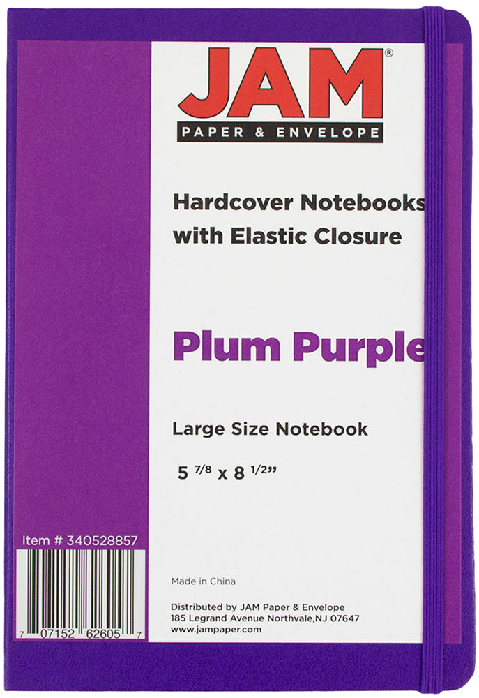 Plum Purple Large 5 7/8 x 8 1/2 Notebooks (70 Dotted Pages)