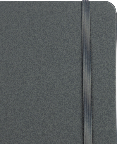 Storm Gray Large 6 x 8 1/2 Notebooks (70 Dotted Pages)
