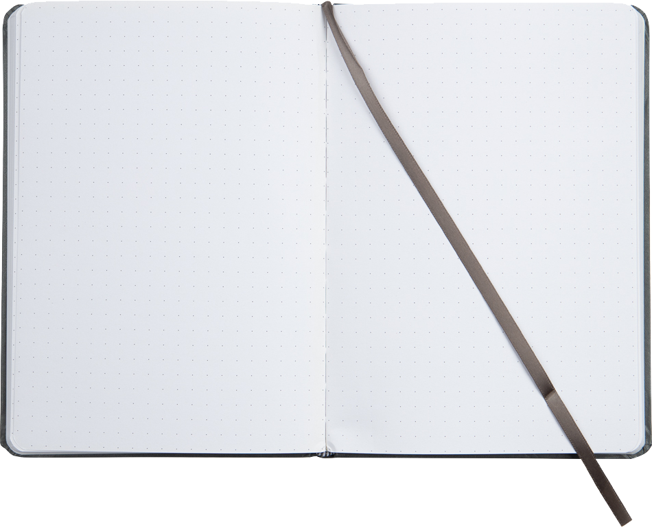 Storm Gray Large 6 x 8 1/2 Notebooks (70 Dotted Pages)