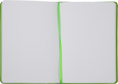 Green Apple Large 5 7/8 x 8 1/2 Notebooks (70 Dotted Pages)