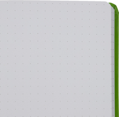Green Apple Large 5 7/8 x 8 1/2 Notebooks (70 Dotted Pages)