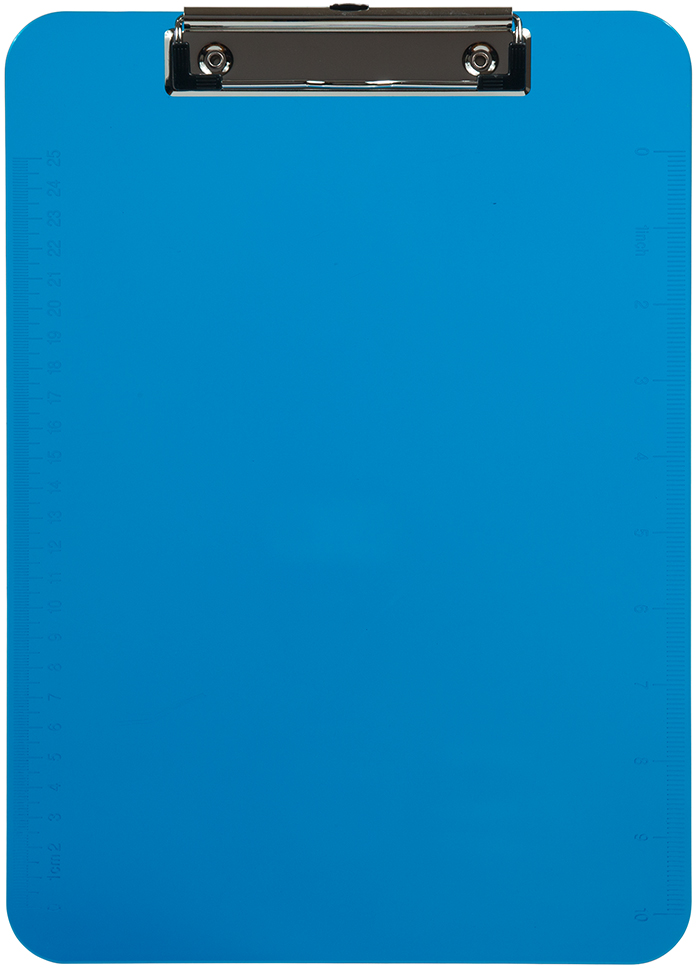 Blue Plastic 9 x 13Clipboards
