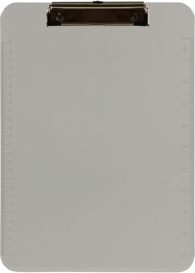 Smoke Gray 9 x 13 Plastic Clipboards