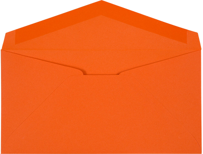 Mandarin Orange 24lb #7 3/4 Monarch Envelopes (3 7/8 x 7 1/2)
