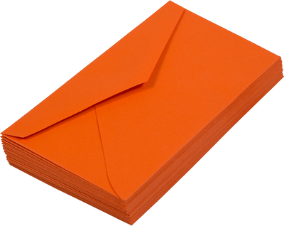 Mandarin Orange 24lb #7 3/4 Monarch Envelopes (3 7/8 x 7 1/2)