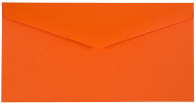 Mandarin Orange 24lb #7 3/4 Monarch Envelopes (3 7/8 x 7 1/2)