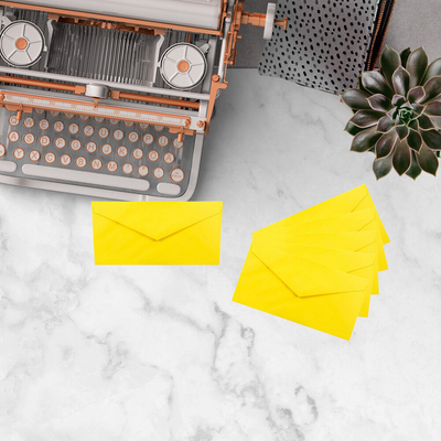 Yellow 24lb #7 3/4 Monarch Envelopes (3 7/8 x 7 1/2)