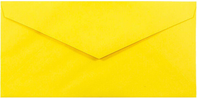 Yellow 24lb #7 3/4 Monarch Envelopes (3 7/8 x 7 1/2)
