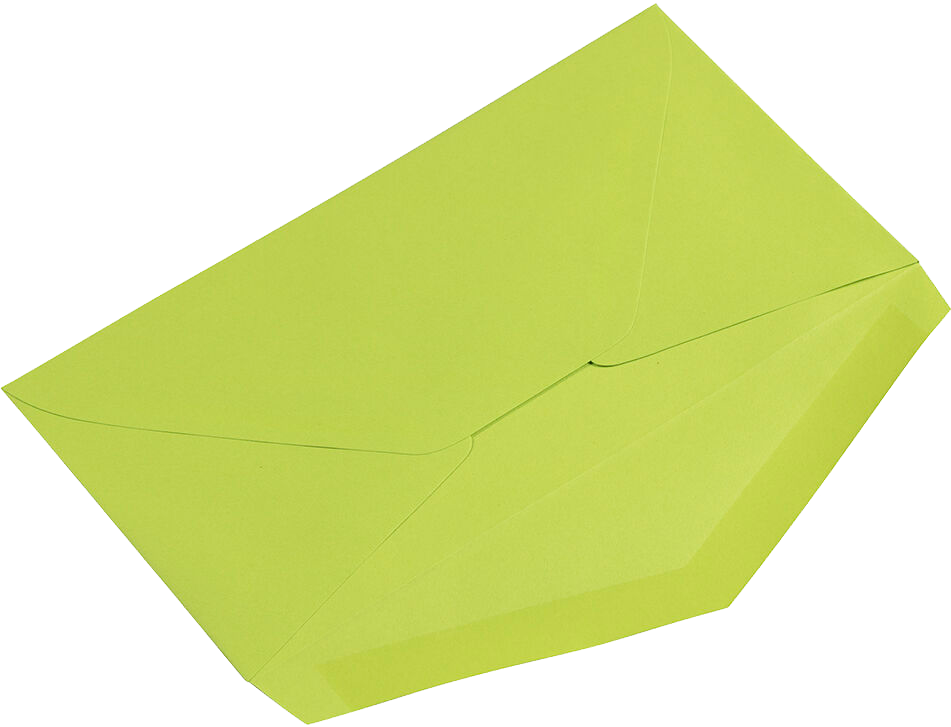 Wasabi Lime Green 24lb #7 3/4 Monarch Envelopes (3 7/8 x 7 1/2)