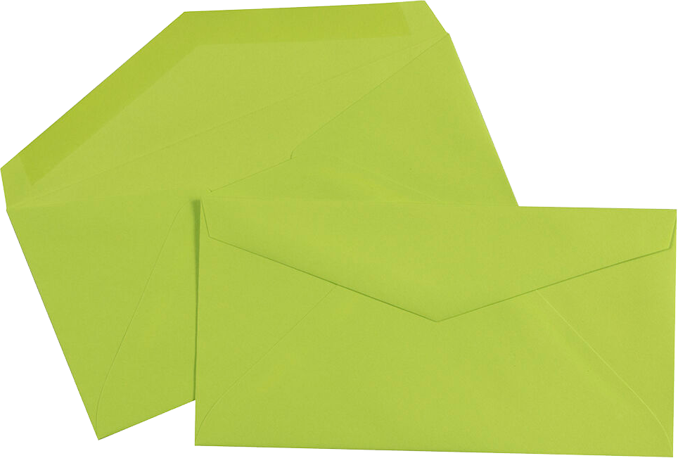 Wasabi Lime Green 24lb #7 3/4 Monarch Envelopes (3 7/8 x 7 1/2)