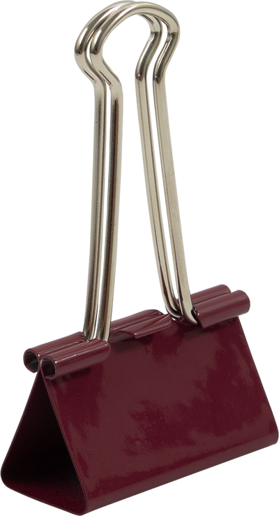 Burgundy Large 41mm Binder Clips - 12 Pack