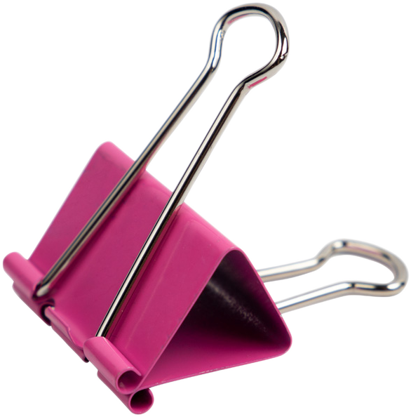 Pink Large 41mm Binder Clips - 12 Pack