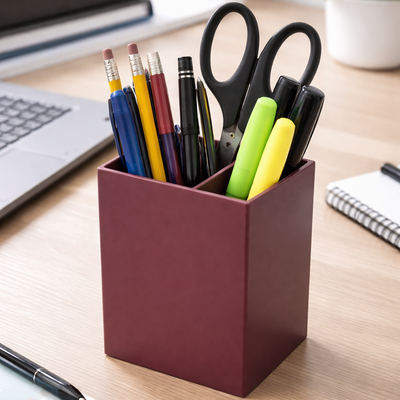 Burgundy Pen Holder