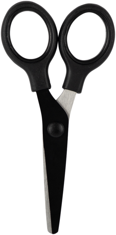 Black Mini Soft Grip Scissors