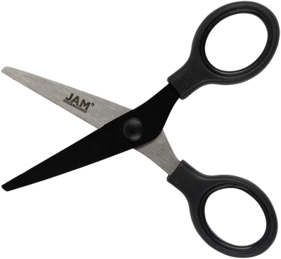 Black Mini Soft Grip Scissors