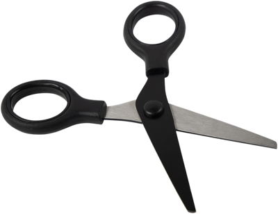 Black Mini Soft Grip Scissors