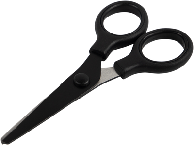 Black Mini Soft Grip Scissors