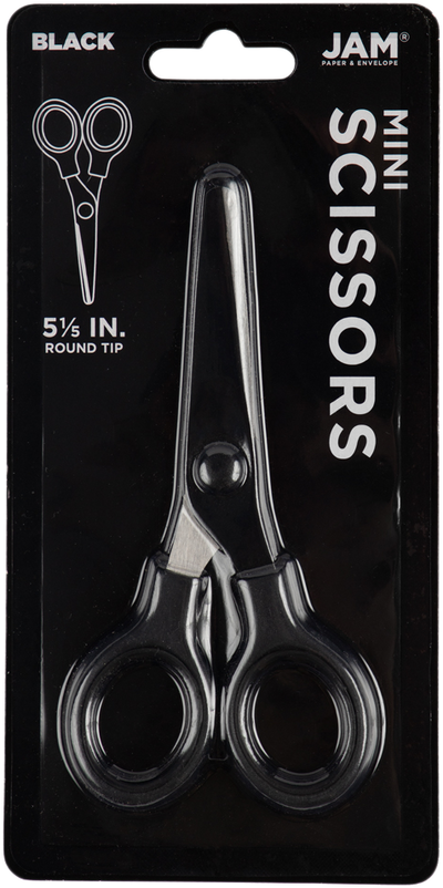 Black Mini Soft Grip Scissors