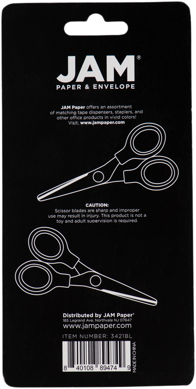 Black Mini Soft Grip Scissors