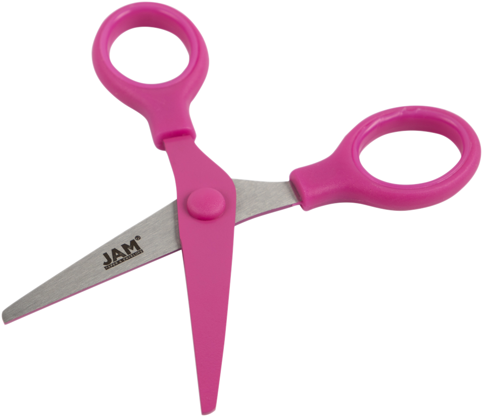 Fuchsia Mini Soft Grip Scissors