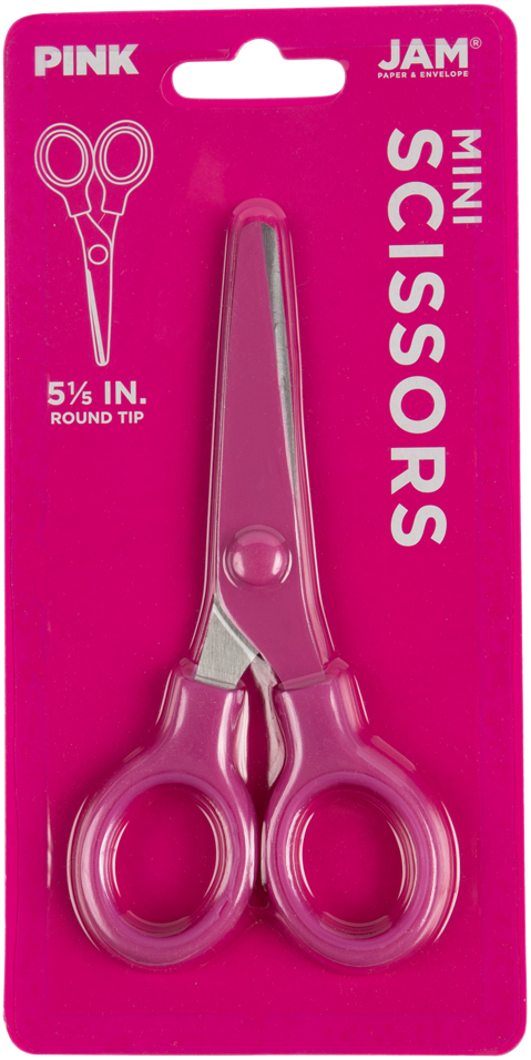 Fuchsia Mini Soft Grip Scissors