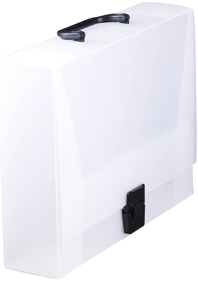 Clear 12 3/4 x 9 1/2 x 3 Plastic Carry Cases with Buckle