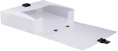Clear 12 3/4 x 9 1/2 x 3 Plastic Carry Cases with Buckle