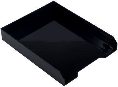 Black Letter Paper Tray Desk Organizer