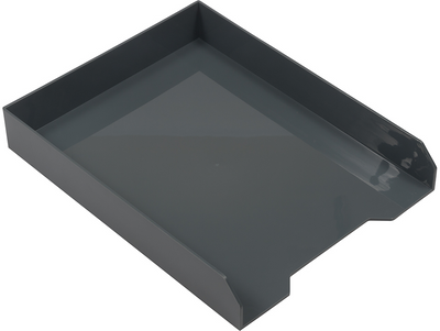 Gray Letter Paper Tray Desk Organizer