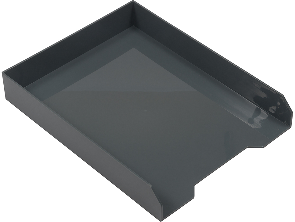 Gray Letter Paper Tray Desk Organizer