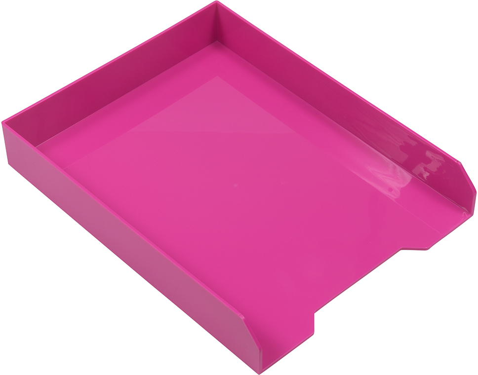 Fuchsia Letter Paper Tray Desk Organizer