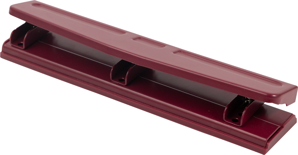 Burgundy Standard 3 Hole Punch - 10 Sheet Capacity