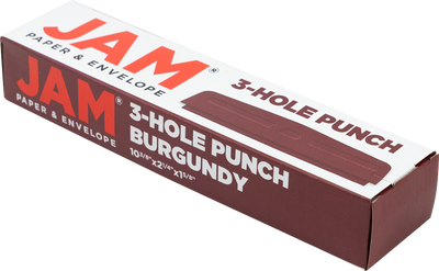 Burgundy Standard 3 Hole Punch - 10 Sheet Capacity