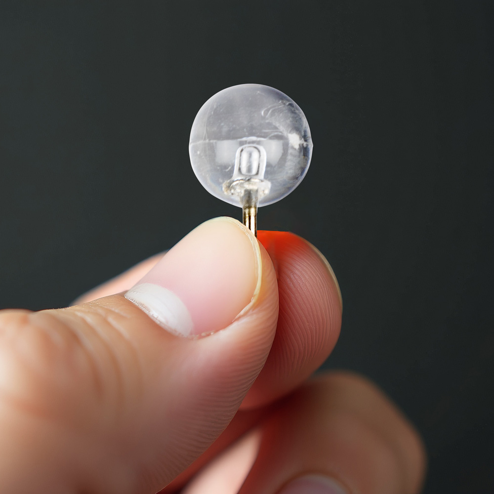 Clear Round Pushpins - 100 Pack