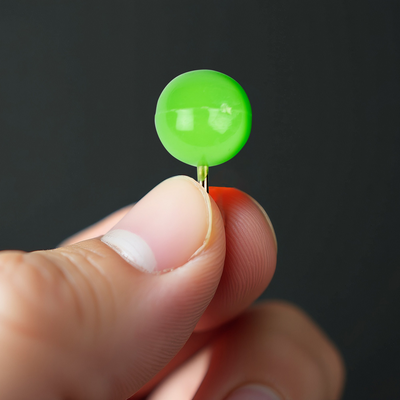 Lime Green Round Pushpins - 100 Pack