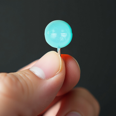 Teal Blue Round Pushpins - 100 Pack
