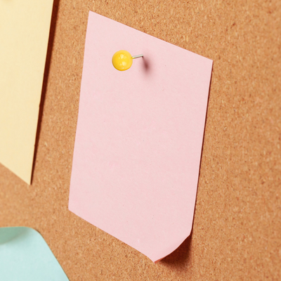 Yellow Round Pushpins - 100 Pack