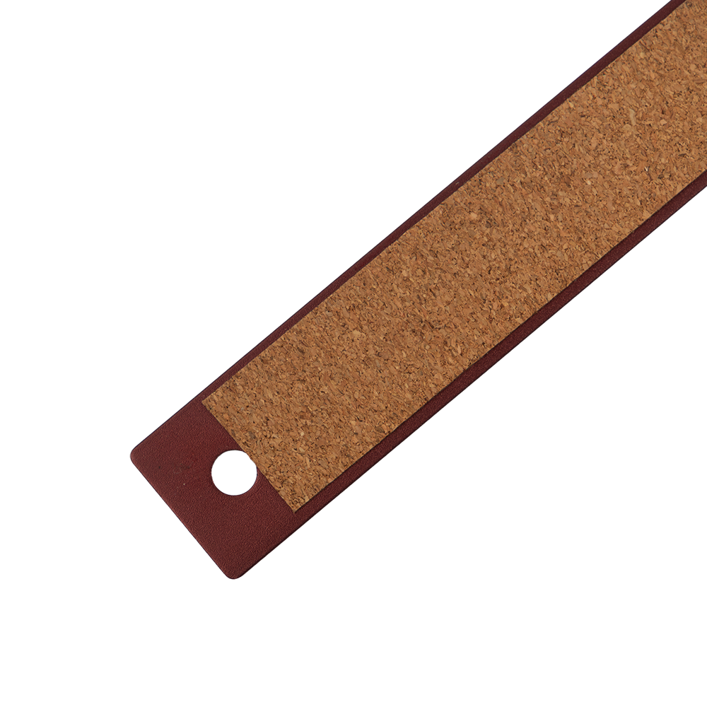 Burgundy Metallic 12 Inch Aluminum Ruler