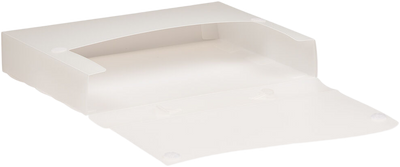 Clear 12 x 9 1/2 x 2 Plastic Portfolios with Hook and Loop