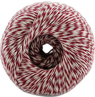Red and White 500 Yards Bakers Twine Ribbon