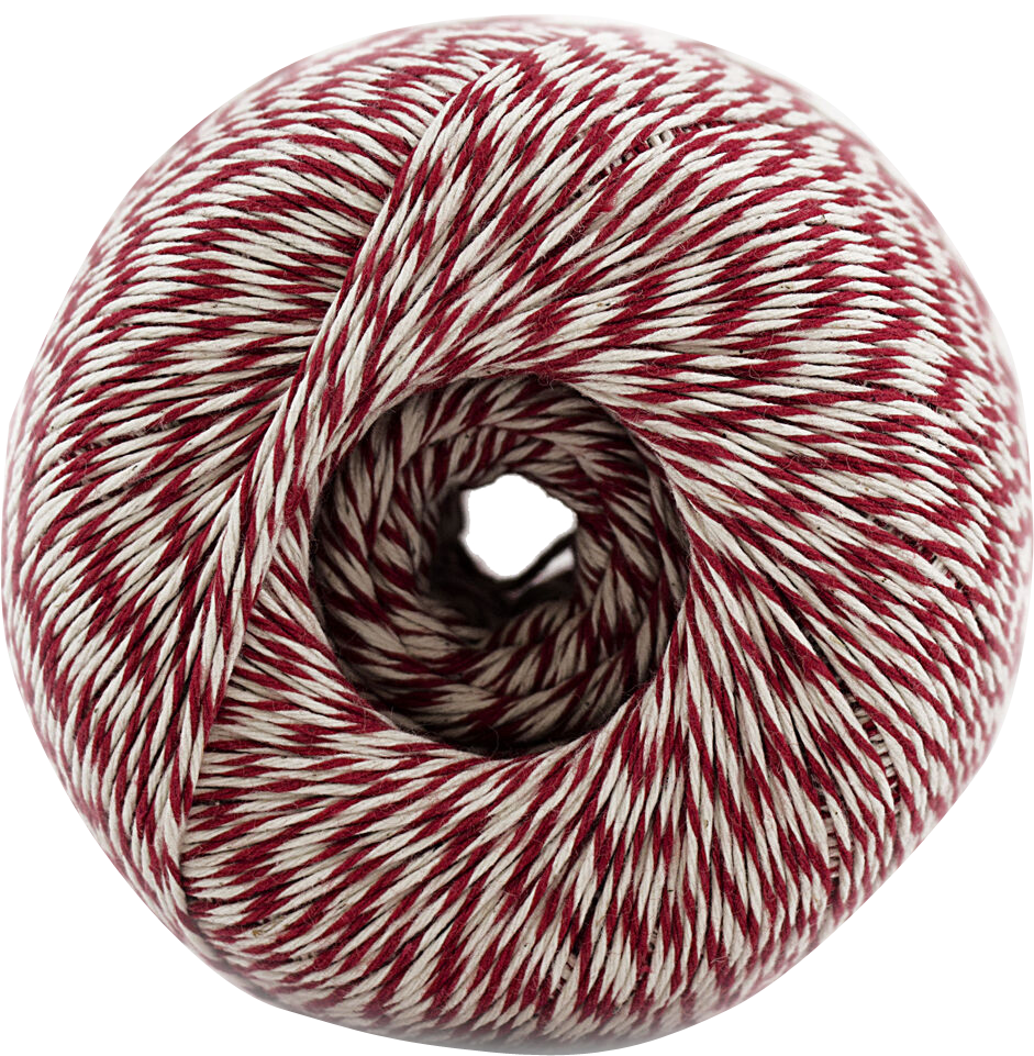 Red and White 500 Yards Bakers Twine Ribbon