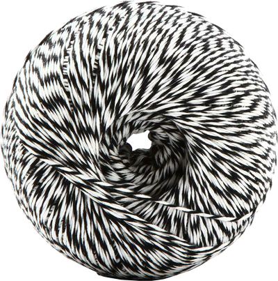 Black and White 500 Yards Bakers Twine Ribbon
