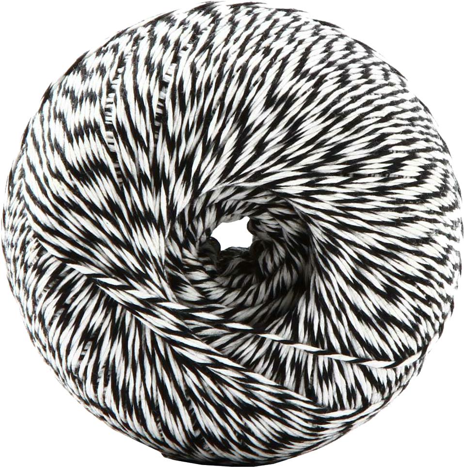 Black and White 500 Yards Bakers Twine Ribbon