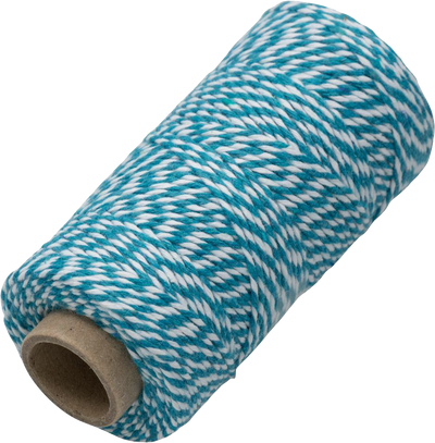 Blue and White 100 Yards Bakers Twine Ribbon