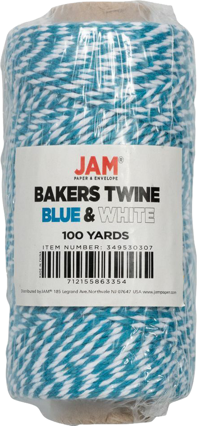 Blue and White 100 Yards Bakers Twine Ribbon