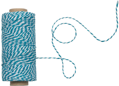 Blue and White 100 Yards Bakers Twine Ribbon