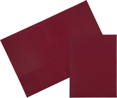 Burgundy Linen 9 x 12 Folders